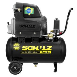 Motocompressor de Ar Portátil Pratiko CSI 6,6/20 1,5HP 20L com Rodas 127V SCHULZ-9150441-0